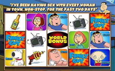 Family Guy online slot na NetBet kazinu