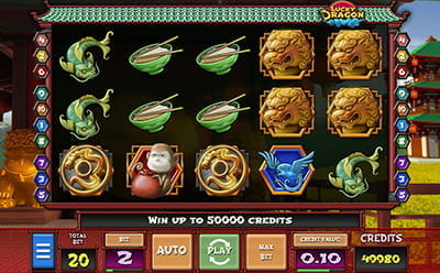 Lucky Dragon online slot na 1xBet kazinu