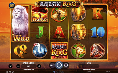 Majestic King slot na 20Bet bosanskohercegovačkom online kazinu