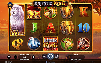 The Majestic King slot na Wazamba bosanskohercegovačkom online kazinu