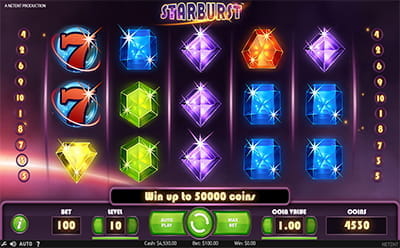 Starburst online slot na King Billy kazinu